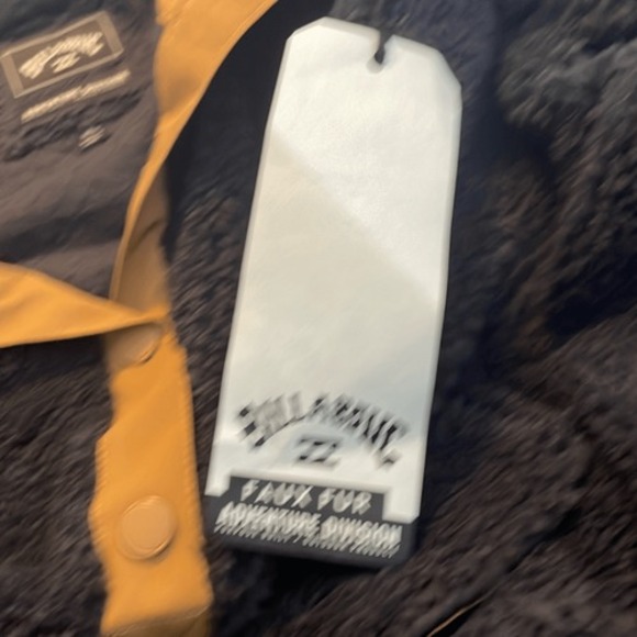Billabong Switchback Mock Neck Fleece Pullover Sweatshirt Jacket Black Brown Tri - Picture 8 of 16